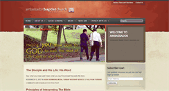 Desktop Screenshot of ambassador-baptist.org