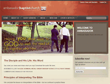 Tablet Screenshot of ambassador-baptist.org